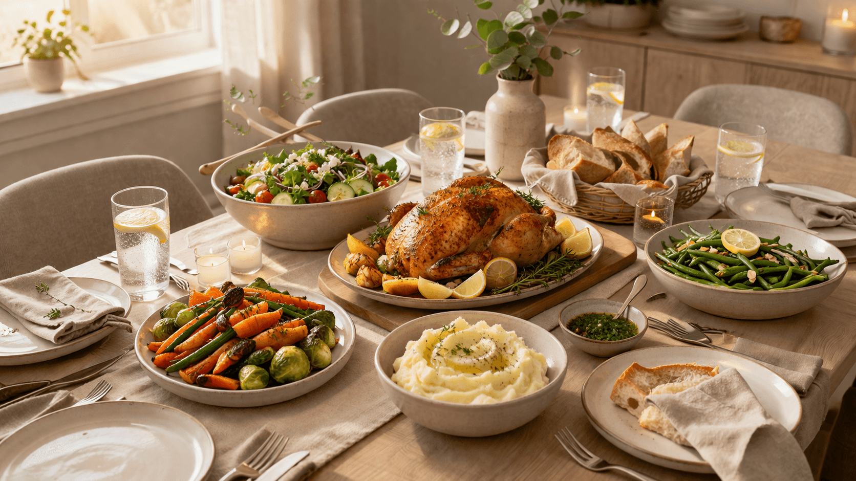 A warm family-style dinner — the kind of recipe you want to bring with you